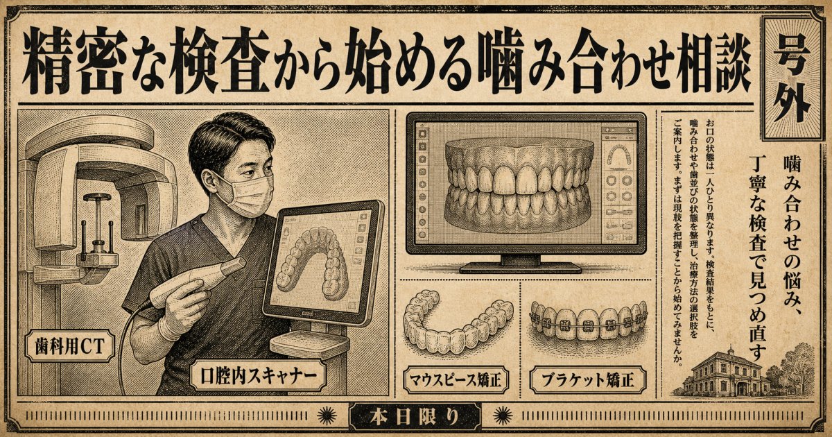 歯並びが原因となる症状の相談タイミングと受診・治療の流れ