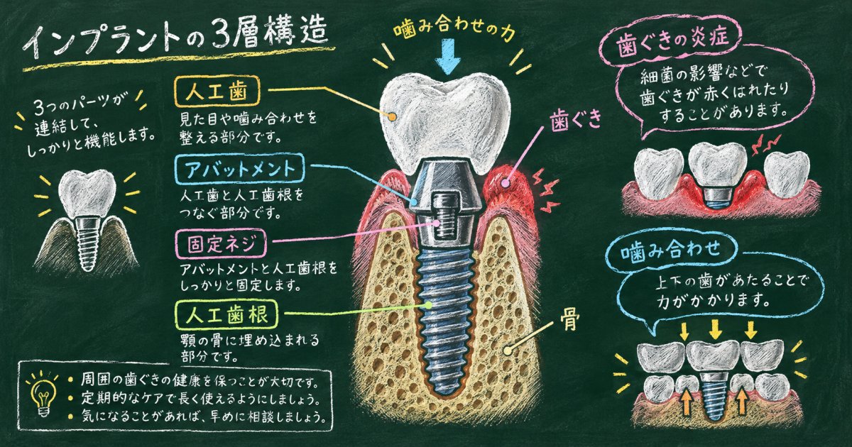 人工歯根のぐらつき・痛みで考えられるトラブルのサイン